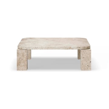 Atlas coffee table 82x82 cm - Unfilled Travertine - New Works