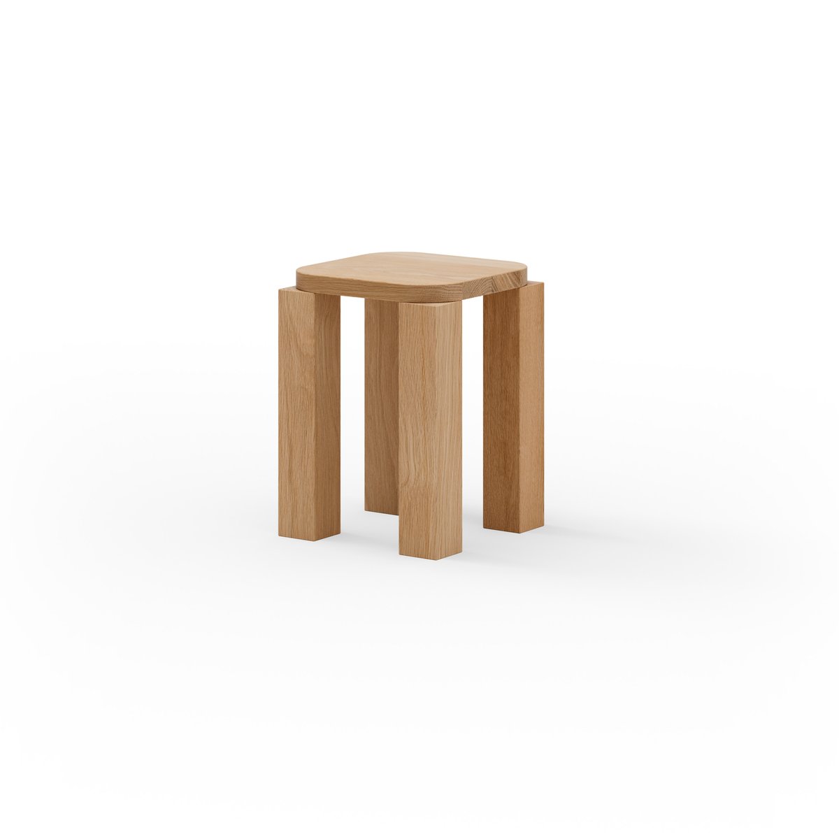 New Works Atlas stool Natural Oak