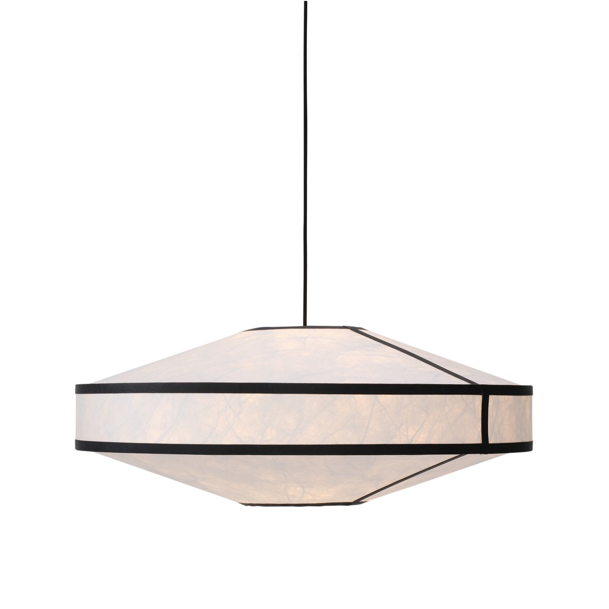 New Works Kite pendant lamp Ø75 cm White-black