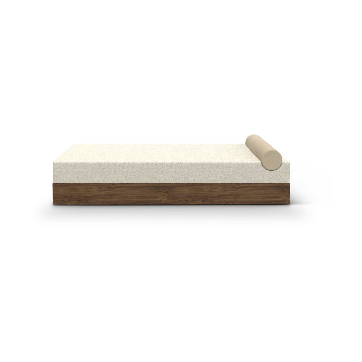 New Works Mass daybed 200x75x51 cm Karakorum ivory 001-walnut