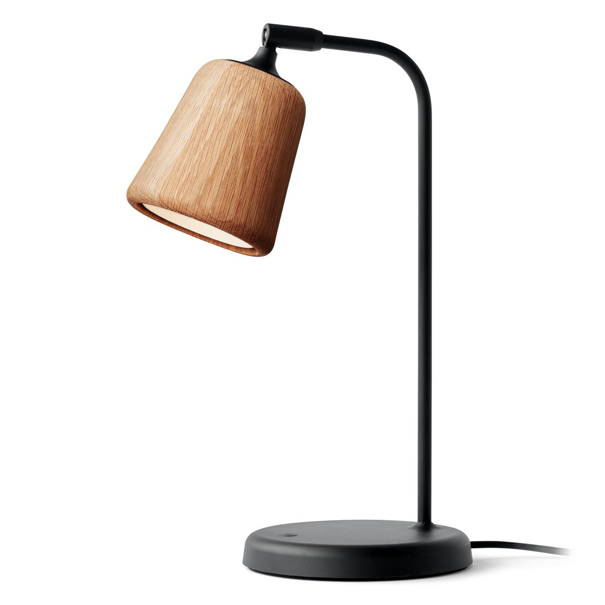 New Works Material table lamp Natural oak