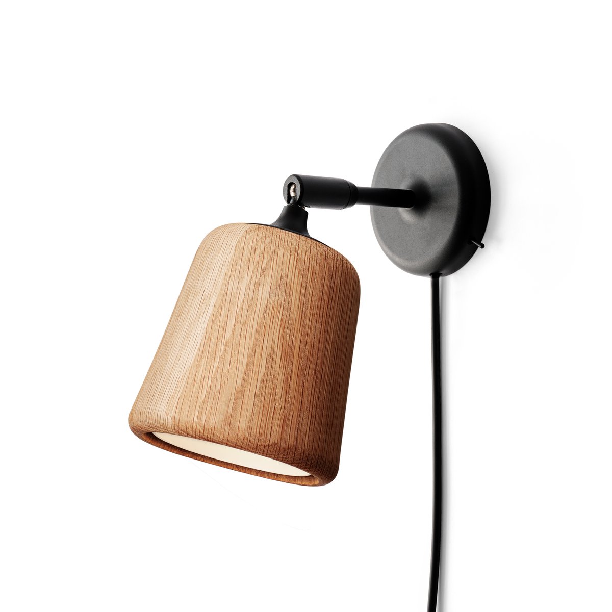 New Works Material wall lamp Natural oak