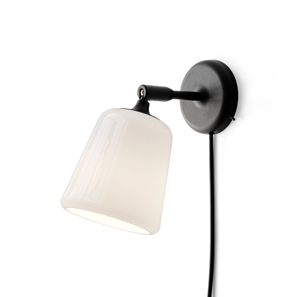 New Works Material wall lamp White opal glass