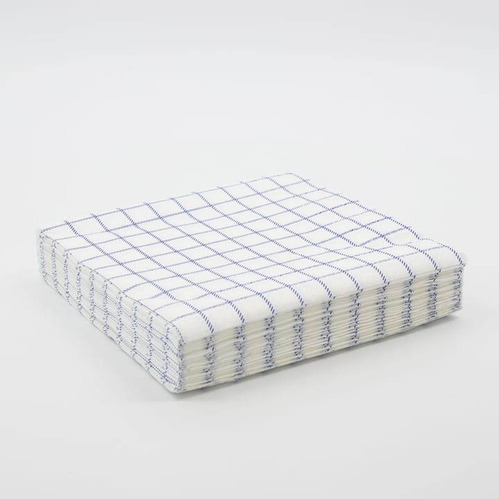 Check napkins 20x20 cm, Blue Nicolas Vahé