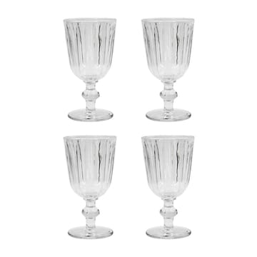 Groove wine glass 24 cl 4-pack - Clear - Nicolas Vahé