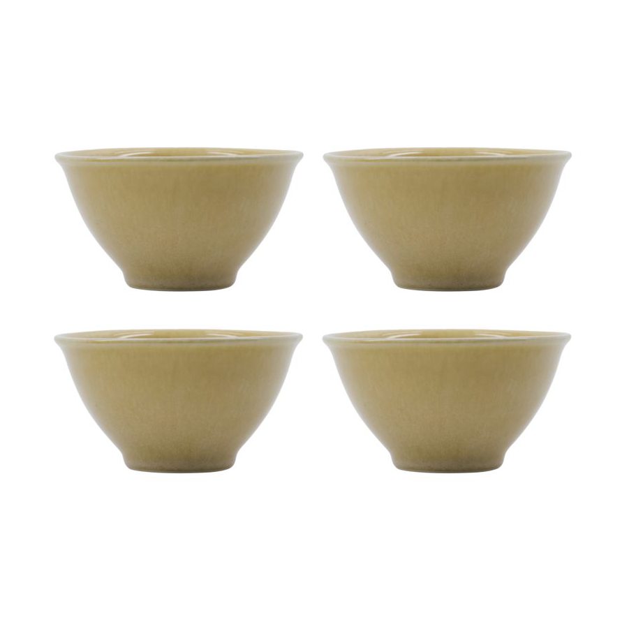 Nicolas Vahé Hala bowl Ø12 cm 4-pack Yellow | Scandinavian Design | Breakfast bowls | Yellow