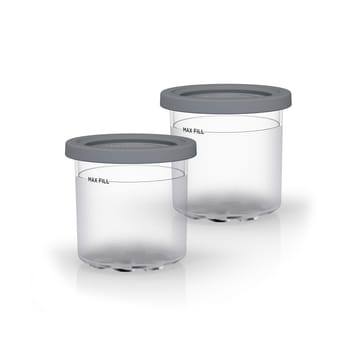 Ninja container with lid for NC300 CREAMi 2-pack - Clear-gray - Ninja