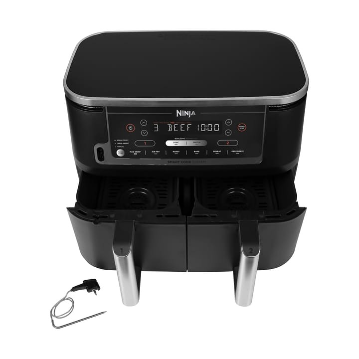 Ninja Foodi Max AF451 Airfryer Dual Zone with thermometer 9,5 L, Black Ninja