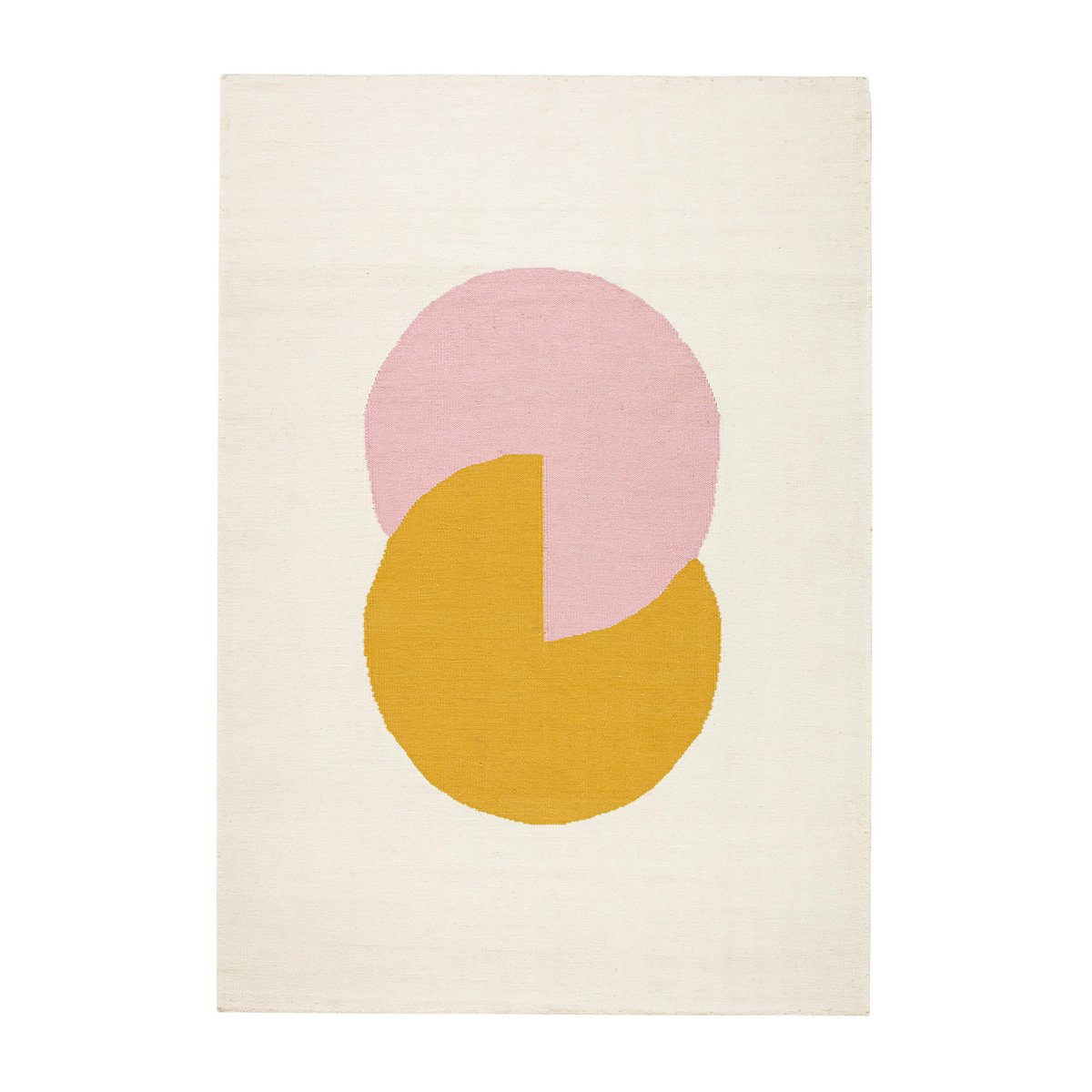 NJRD Circles blocks kelim rug pink 170x240 cm