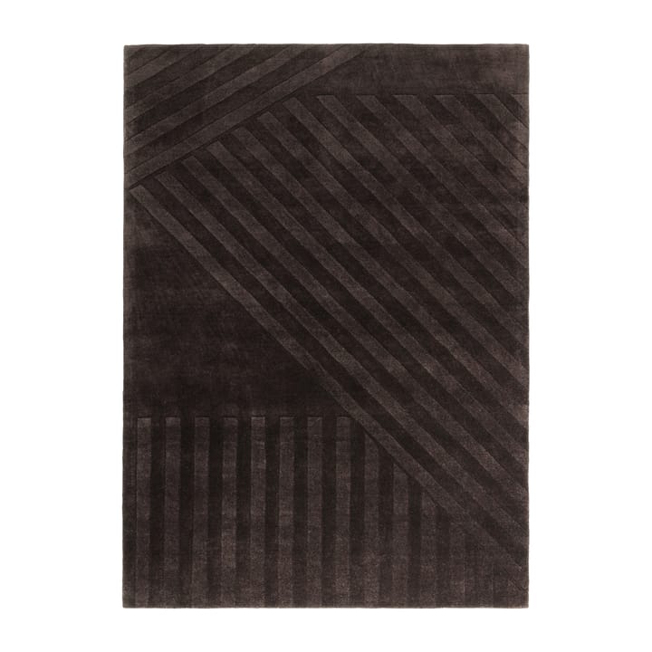 Levels wool rug stripes brown - 170x240 cm - NJRD