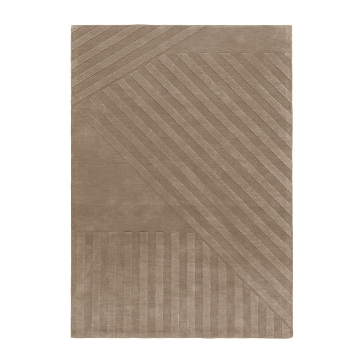 Levels wool rug stripes mole - 170x240 cm - NJRD