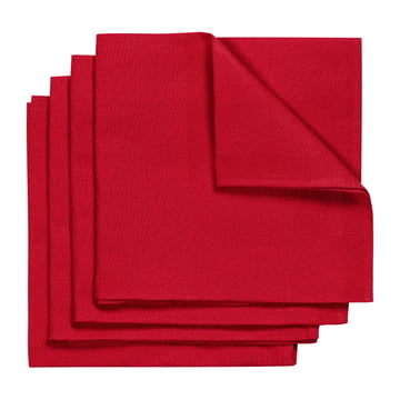 Metric napkin 47x47 cm 4-pack Red