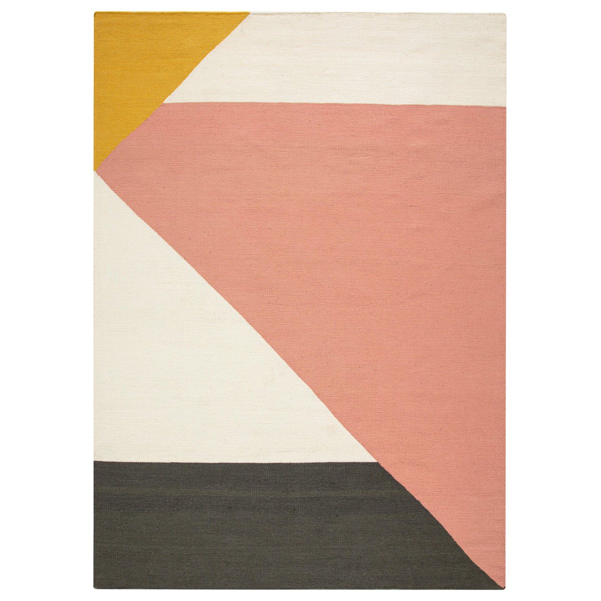 NJRD Stripes blocks kelim rug pink 200x300 cm