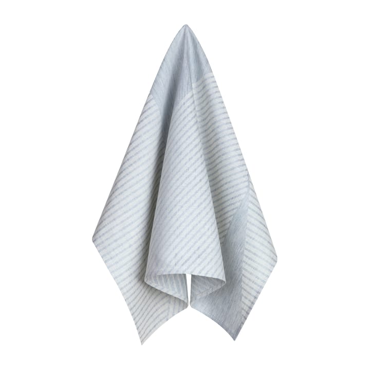 Natural Grey Striped Linen Kitchen Towel Set of 2 