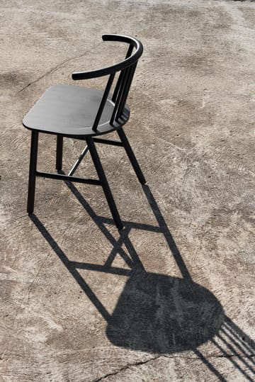 VIOR dining chair - Black lacquered oak - NJRD