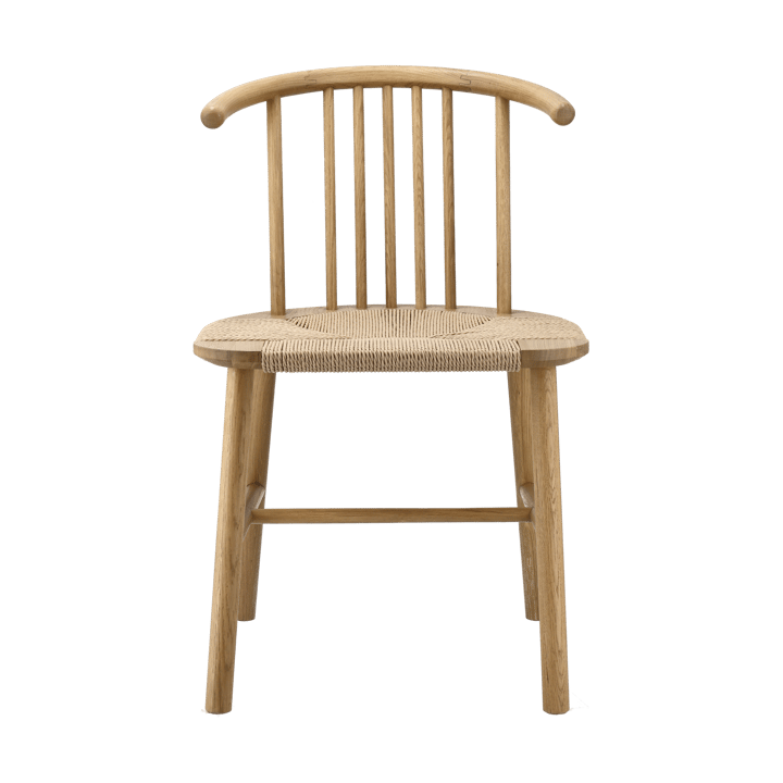 VIOR dining chair wicker seat - Lacquered oak-nature - NJRD