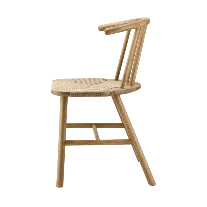 VIOR dining chair wicker seat, Lacquered oak-nature NJRD