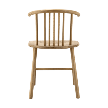 VIOR dining chair wicker seat - Lacquered oak-nature - NJRD