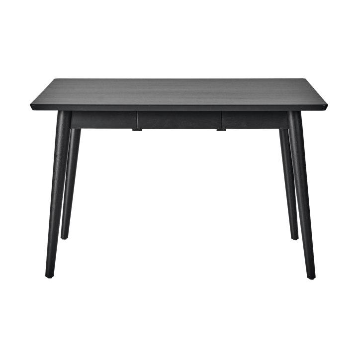 VIOR dining table 90x120 cm - Black lacquered oak - NJRD