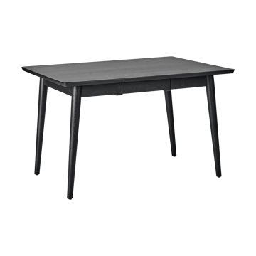 VIOR dining table 90x120 cm - Black lacquered oak - NJRD