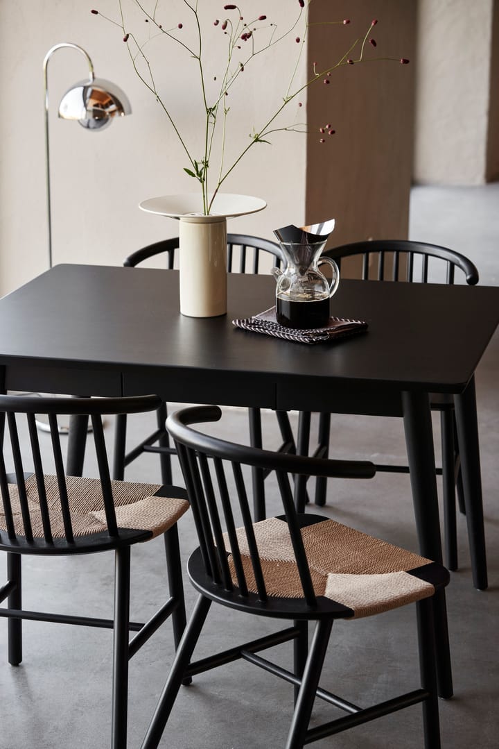 VIOR dining table 90x120 cm, Black lacquered oak NJRD