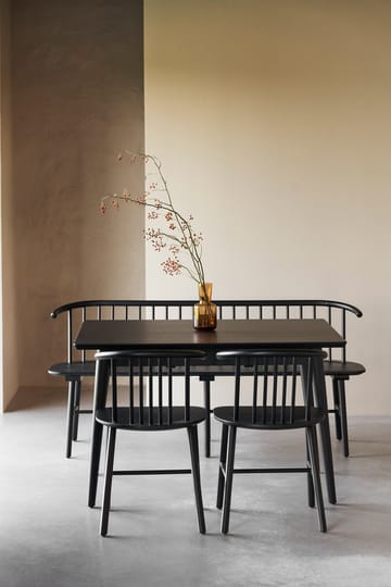 VIOR dining table 90x120 cm - Black lacquered oak - NJRD