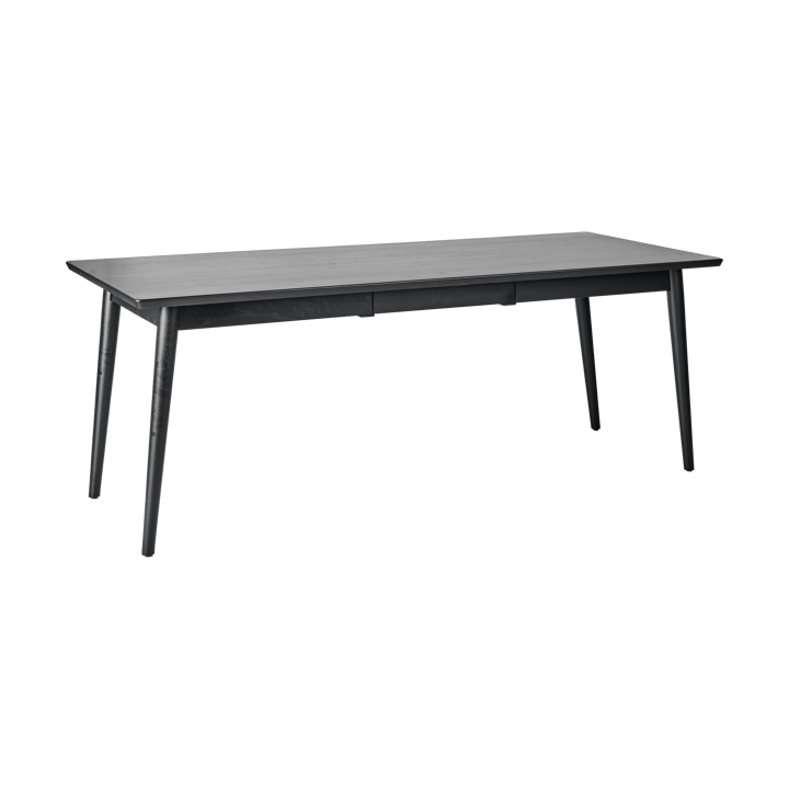 VIOR dining table 90x200 cm, Black lacquered oak NJRD