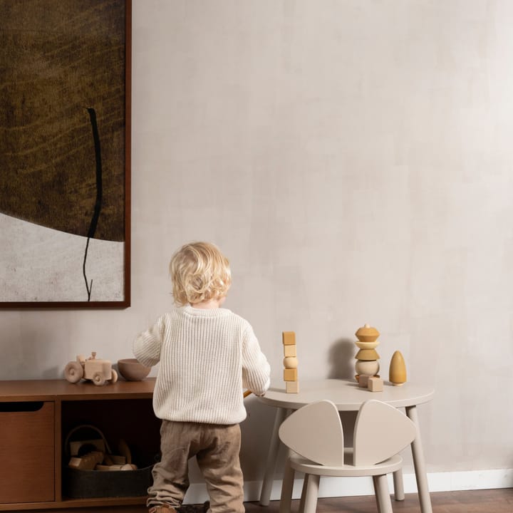 Mouse set children's chair + table, Beige Nofred