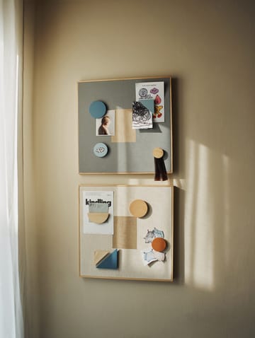 Noticeboard bulletin board + 3 magnets - Sand - Nofred