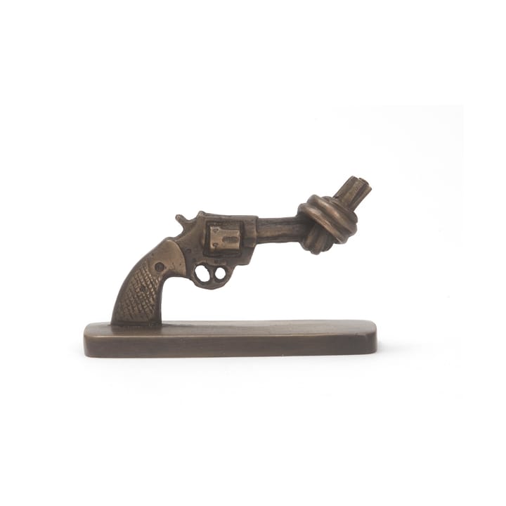 Knotted Gun mini 7 cm - Matte bronze - Non Violence