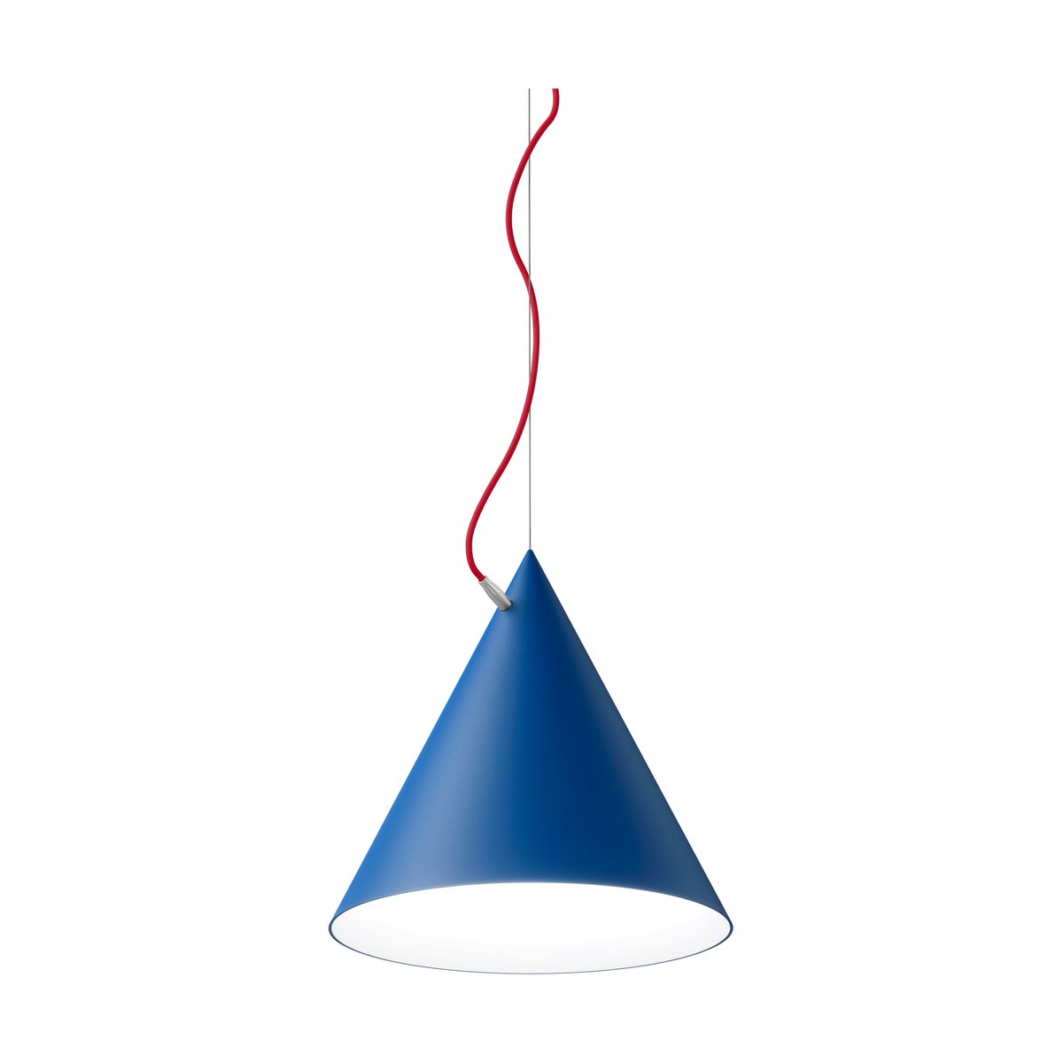 Noon Castor pendant 40 cm Clear blue-red-silver