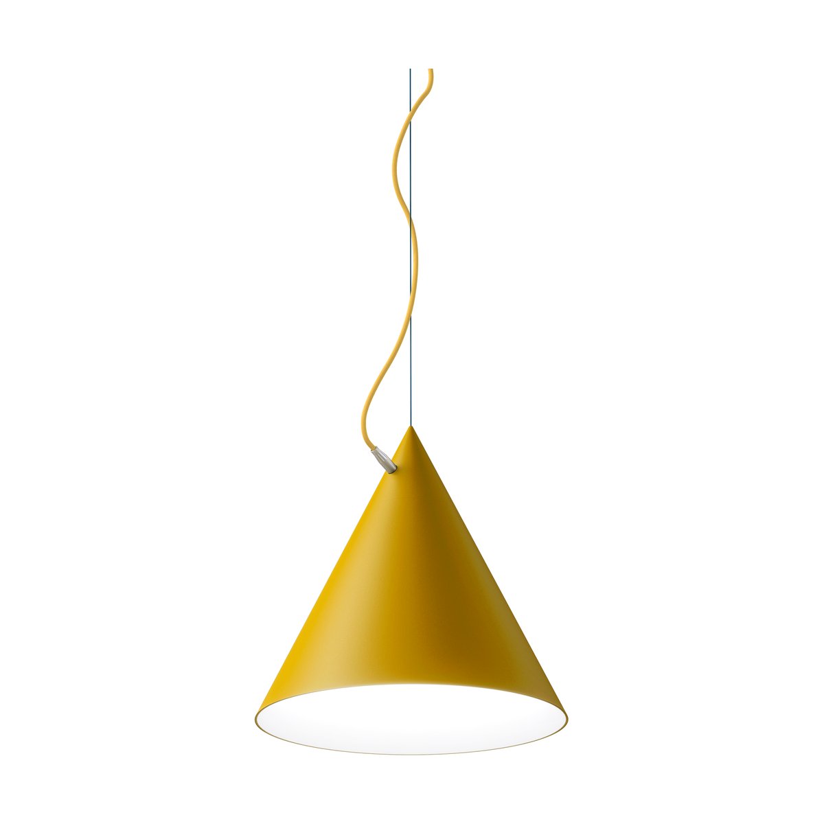 Noon Castor pendant 40 cm Golden yellow-sulfur yellow-brass