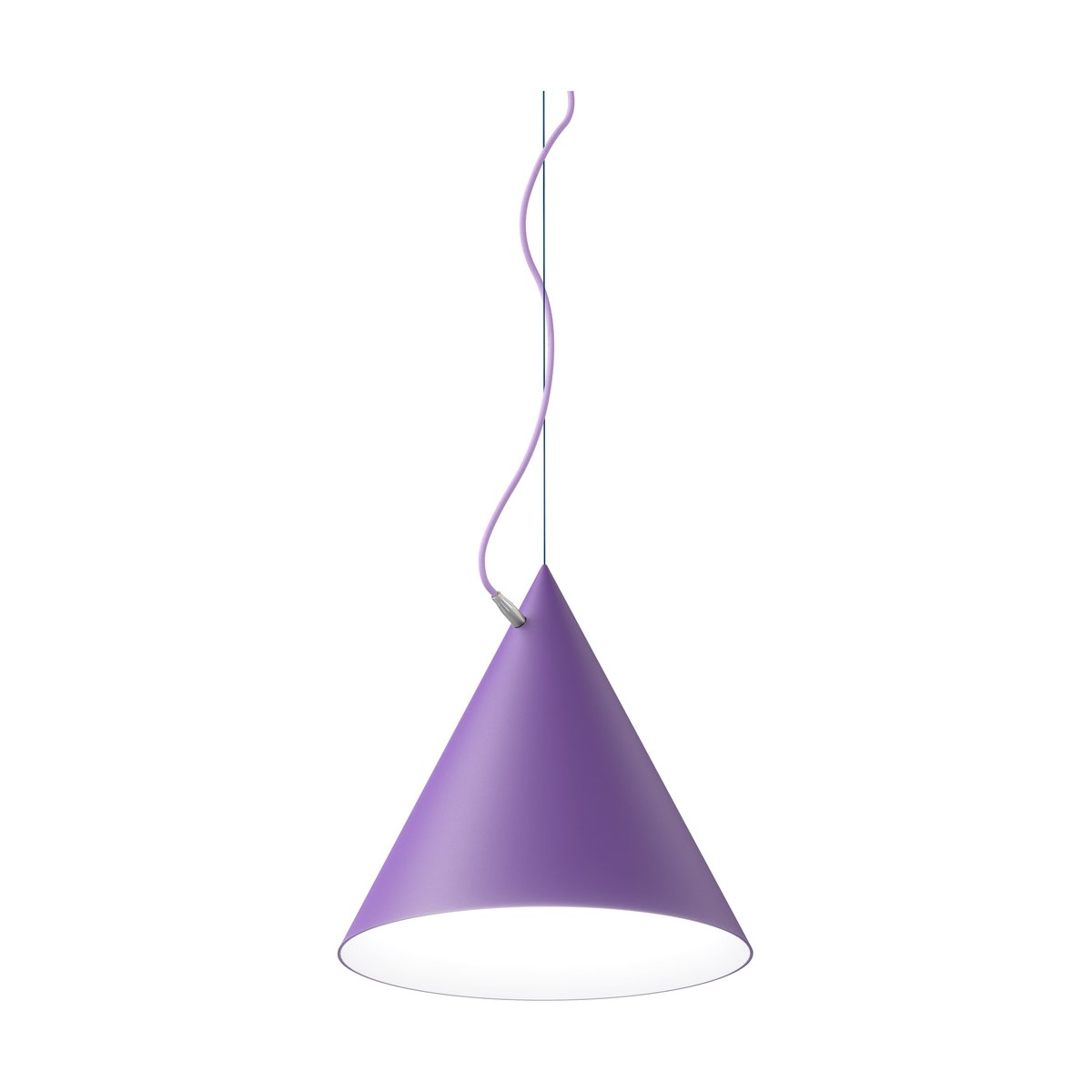 Noon Castor pendant 40 cm Purple-purple-silver