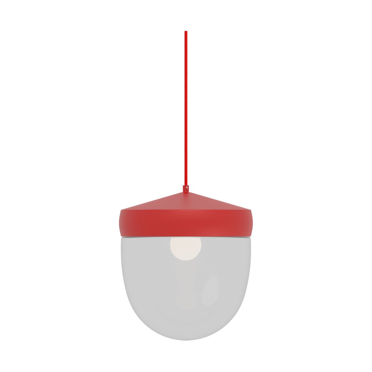 Noon Pan pendant clear 30 cm Red-red