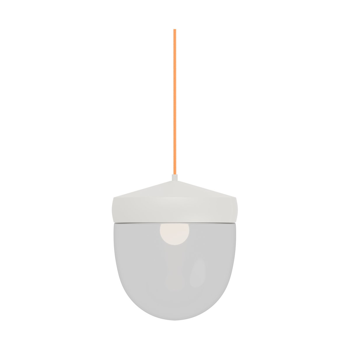 Noon Pan pendant clear 30 cm White-orange