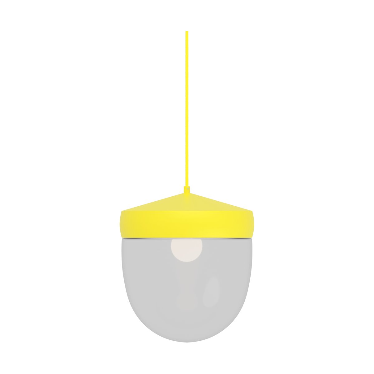 Noon Pan pendant clear 30 cm Yellow-light yellow