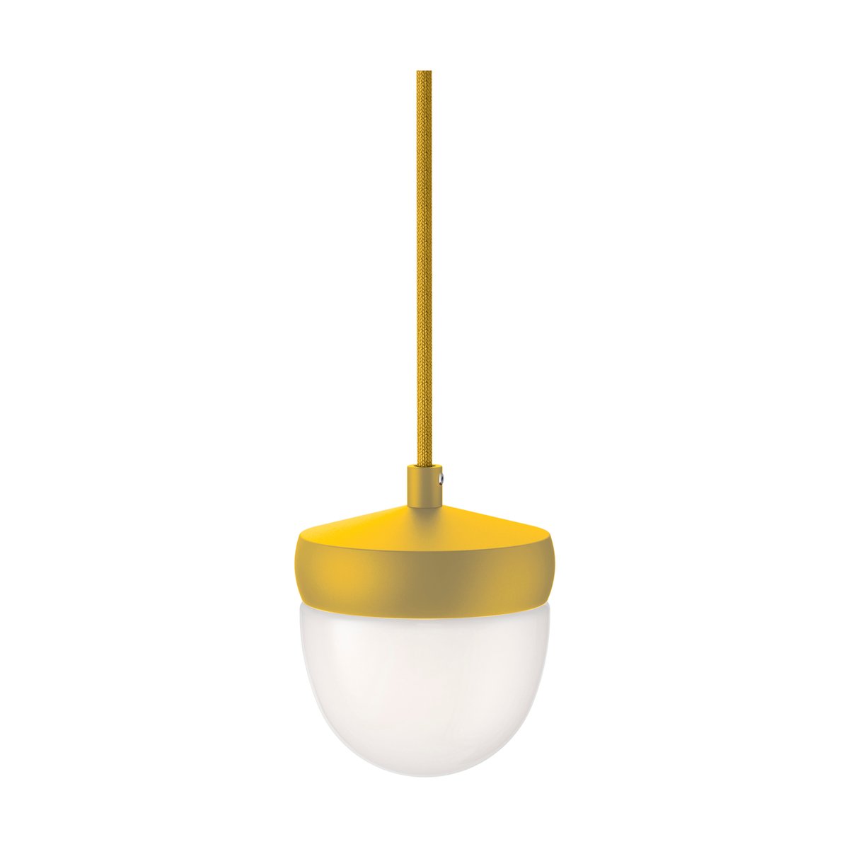 Noon Pan pendant frosted 10 cm Golden yellow-sulfur yellow