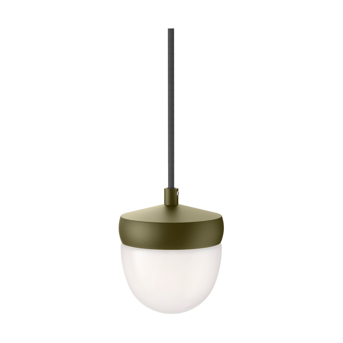 Noon Pan pendant frosted 10 cm Olive gray-dark gray