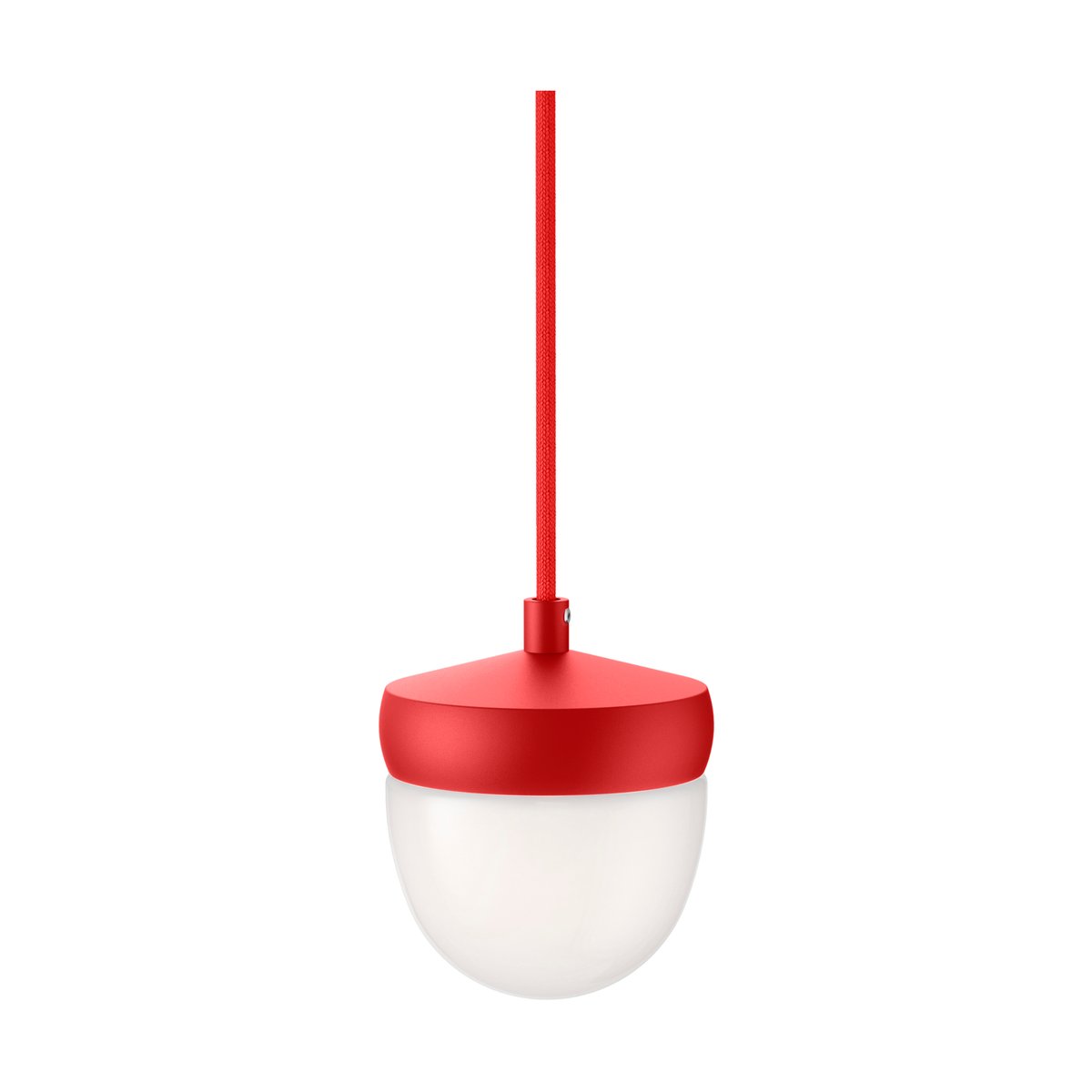 Noon Pan pendant frosted 10 cm Red-red