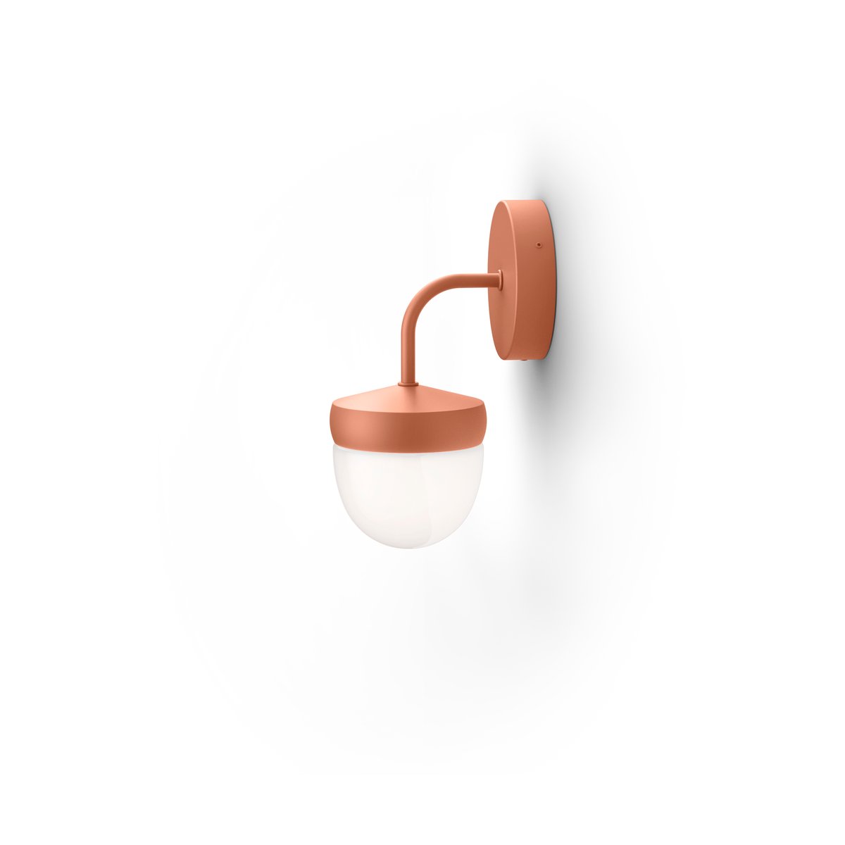 Noon Pan wall lamp frosted 10 cm Apricot | Scandinavian Design | Wall lights | Orange