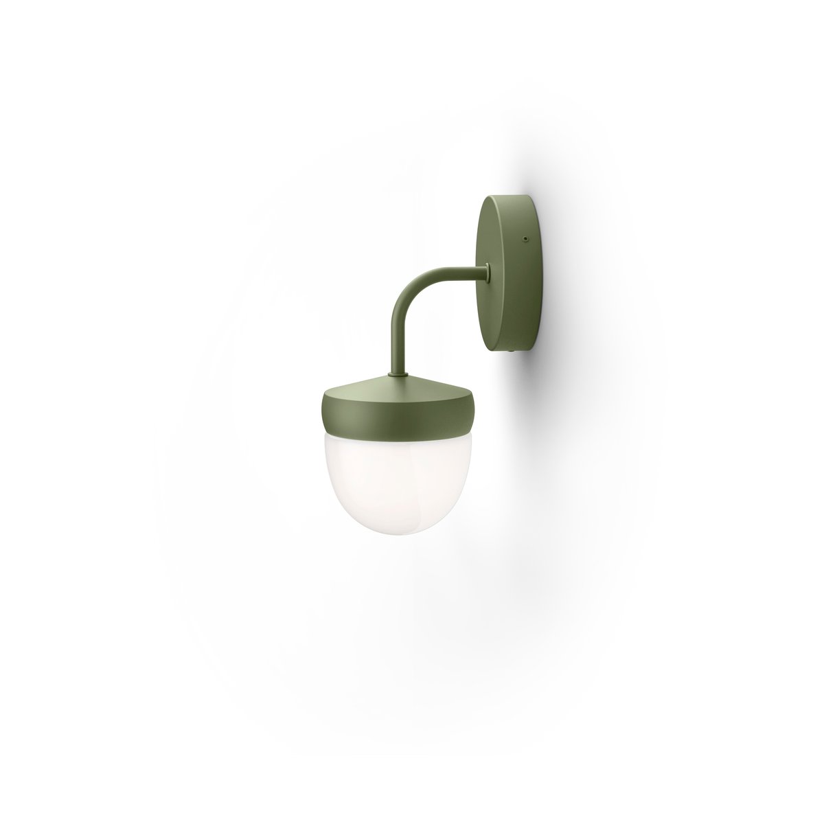 Noon Pan wall lamp frosted 10 cm Military green