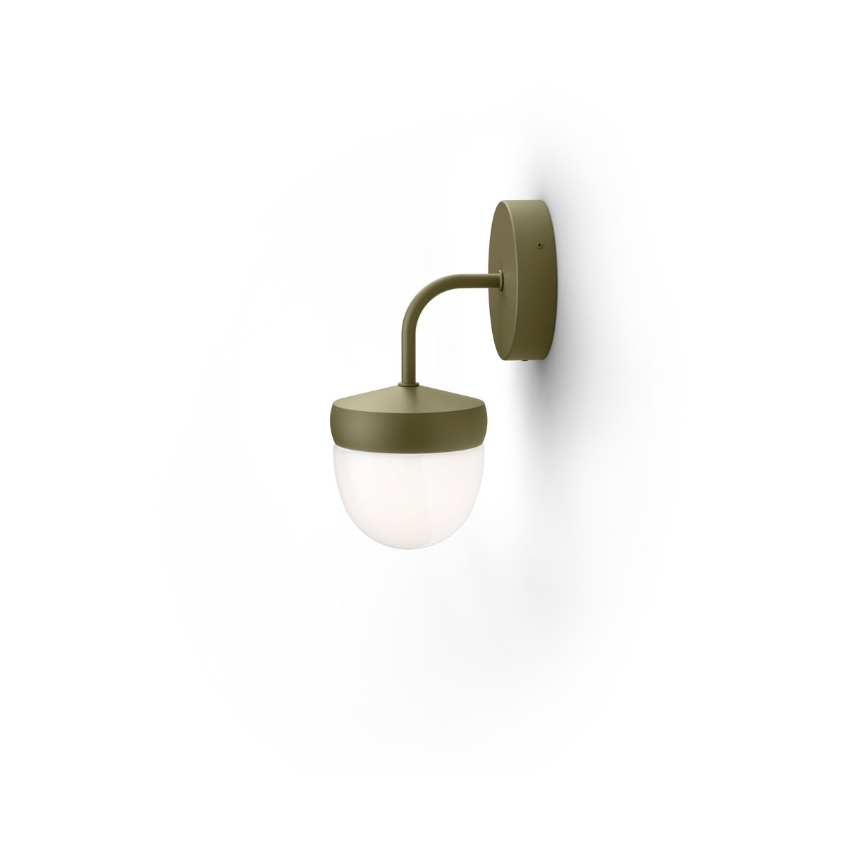 Noon Pan wall lamp frosted 10 cm Olive gray