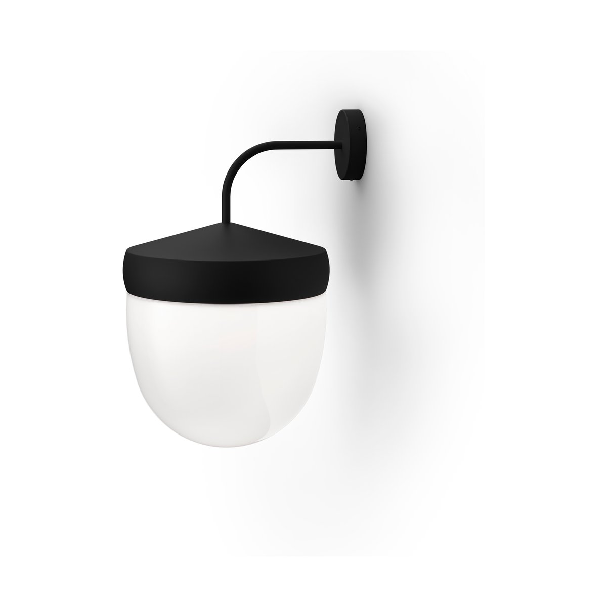 Noon Pan wall lamp frosted 30 cm Black