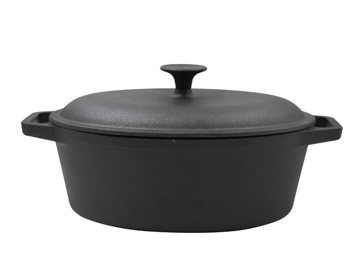 Nordwik cast iron casserole oval 4 l - Black - Nordwik