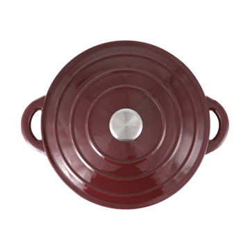 Nordwik cast iron pot round 5 l - Burgundy - Nordwik