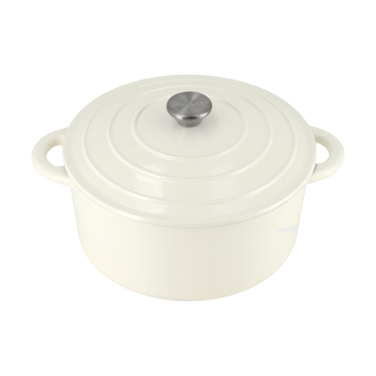 Nordwik Nordwik cast iron pot round 5 l Cream