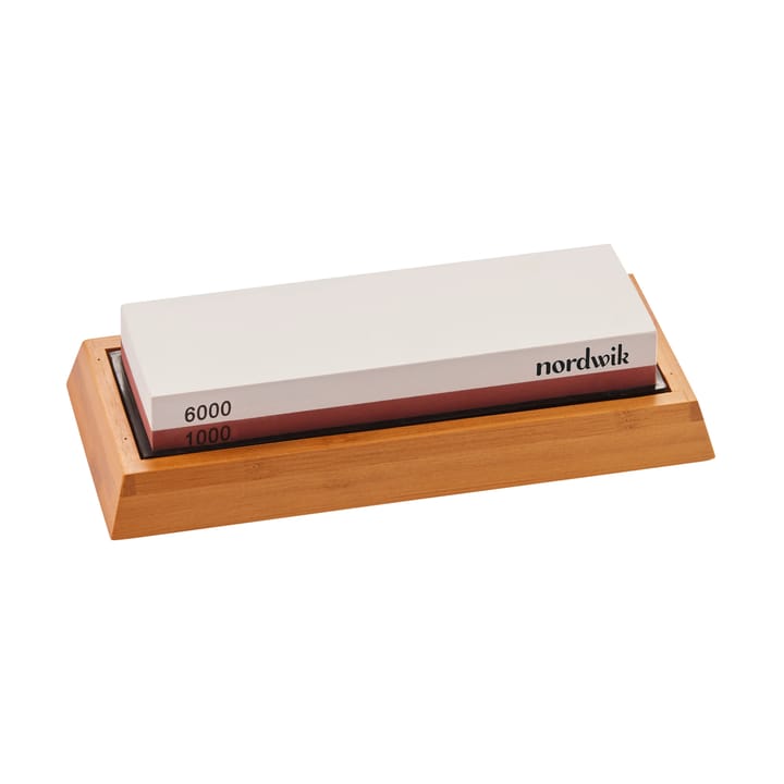 Wet sharpening stone with stand - 1000/6000 grit - Nordwik