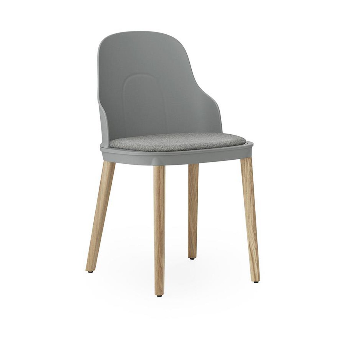 Normann Copenhagen Allez chair with cushion and oak legs Grey