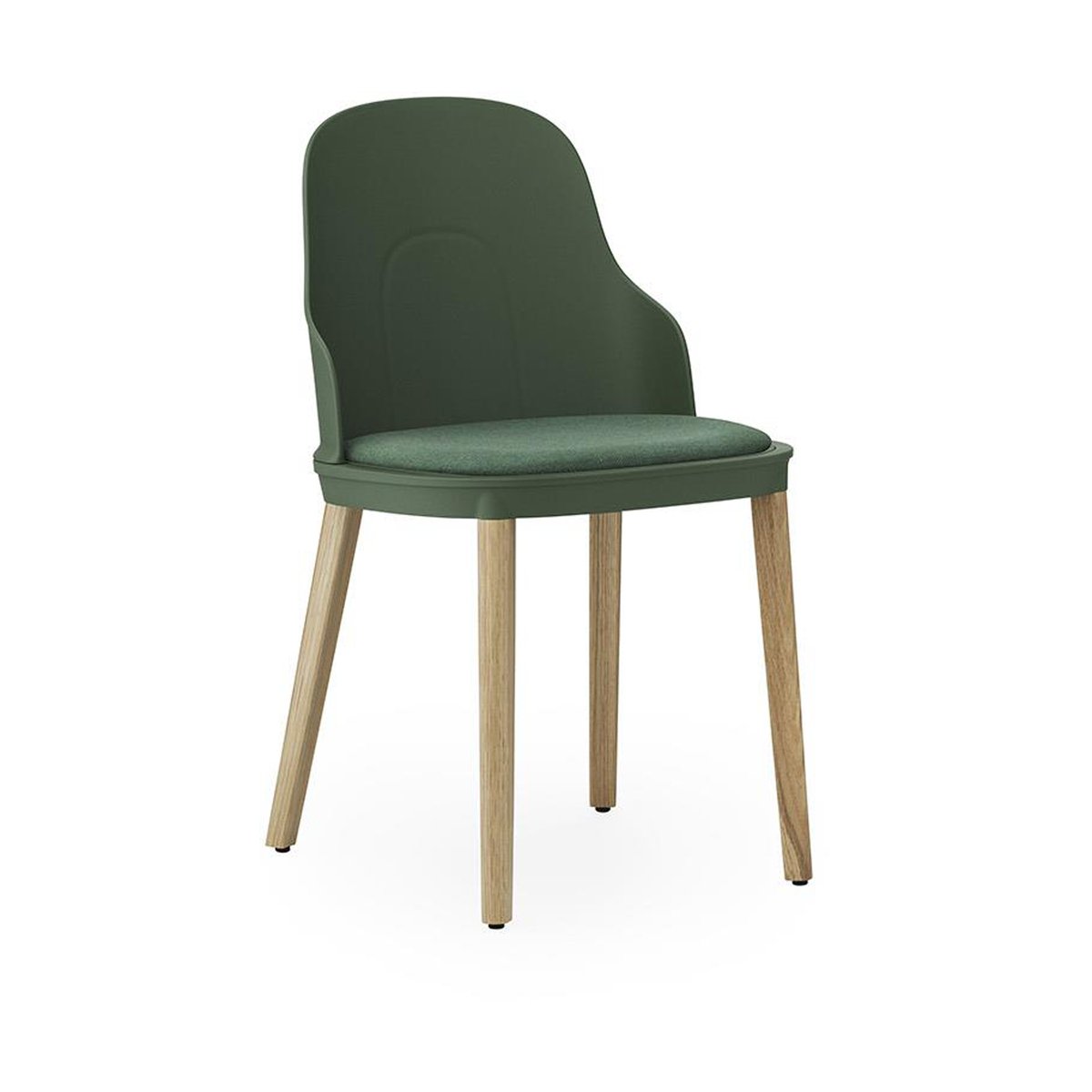 Normann Copenhagen Allez chair with cushion and oak legs Park Green