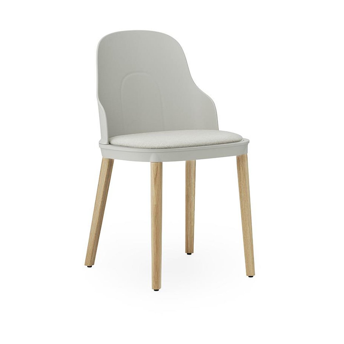 Normann Copenhagen Allez chair with cushion and oak legs Warm Grey